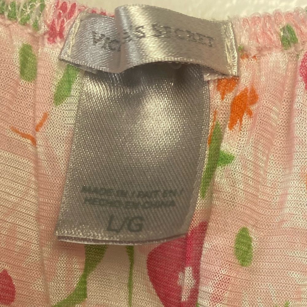 Victoria's Secret Pink Floral Chemise with Bow - Picture 5 of 7